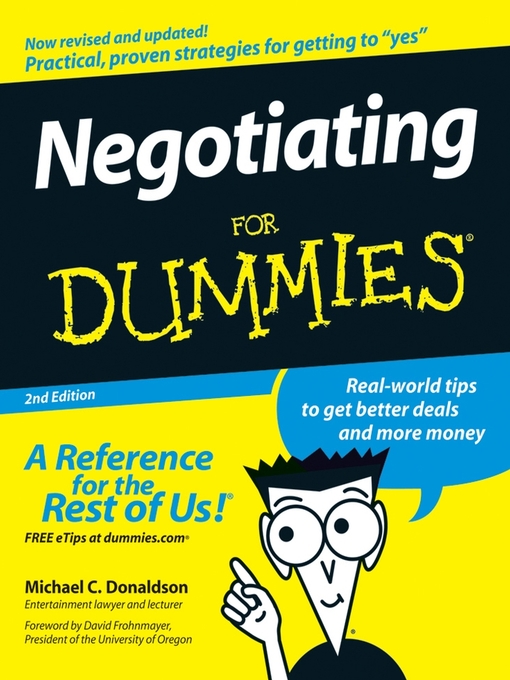 Title details for Negotiating For Dummies by Michael C. Donaldson - Available